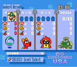 BS Super Mario USA 3rd (English & Music) Screenthot 2